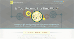 Desktop Screenshot of execresumes.com
