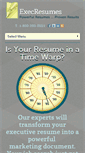 Mobile Screenshot of execresumes.com